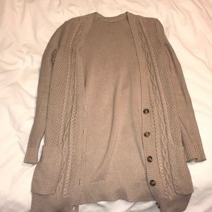 American Eagle Tan Cardigan